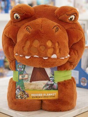 PAW Patrol Dino Movie Barkasaurus Rex Hooded Wearable Blanket NWT